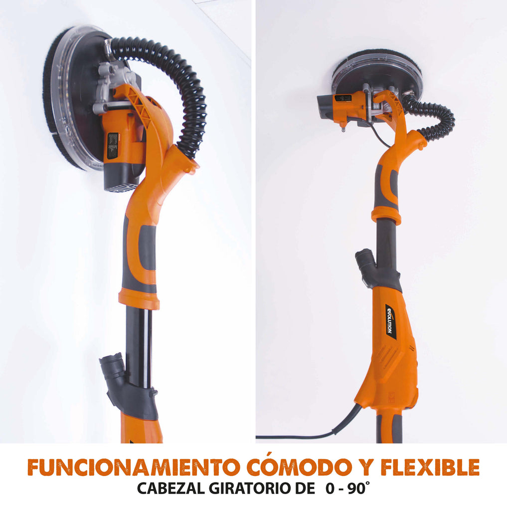 Evolution - Lijadora Telescópicade Jirafa R225DWS con 6 discos ...